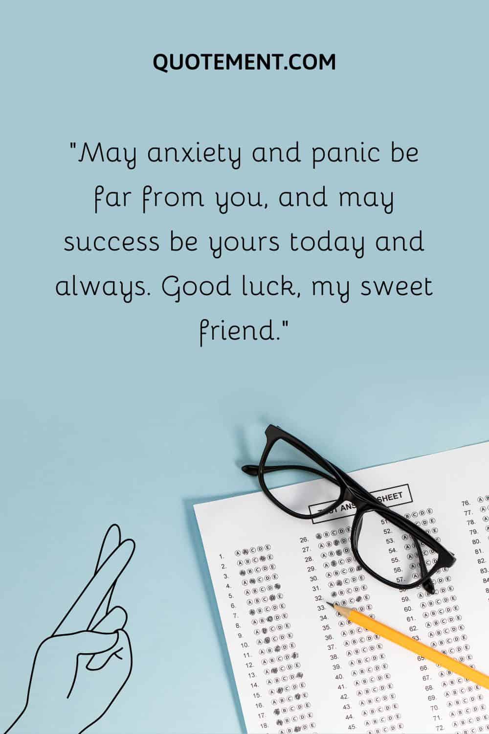 May anxiety and panic be far from you