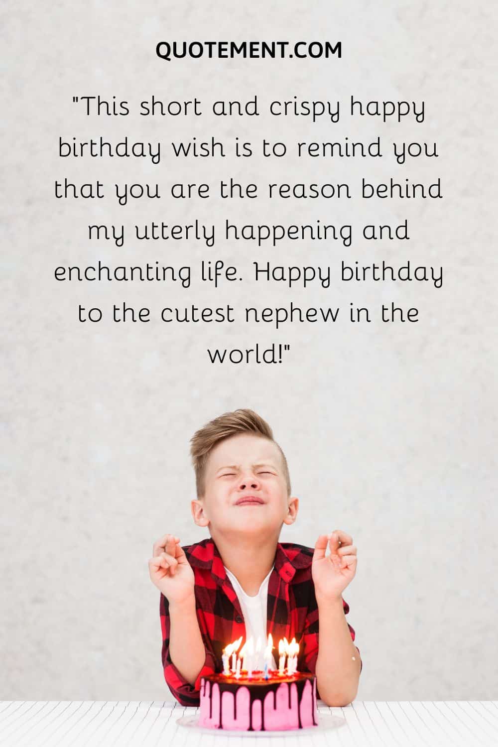 This short and crispy happy birthday wish