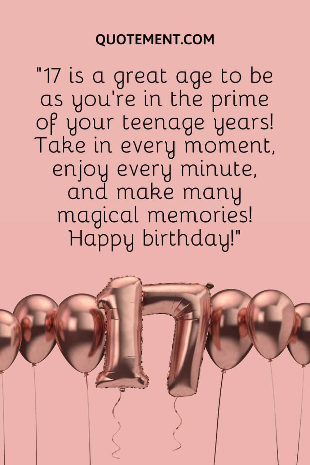 17th birthday quotes for boys