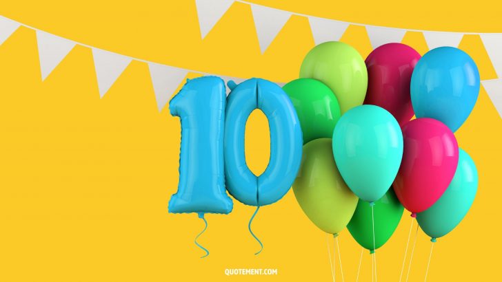 70 mejores deseos de feliz 10º cumpleaños para tu preadolescente maravilla