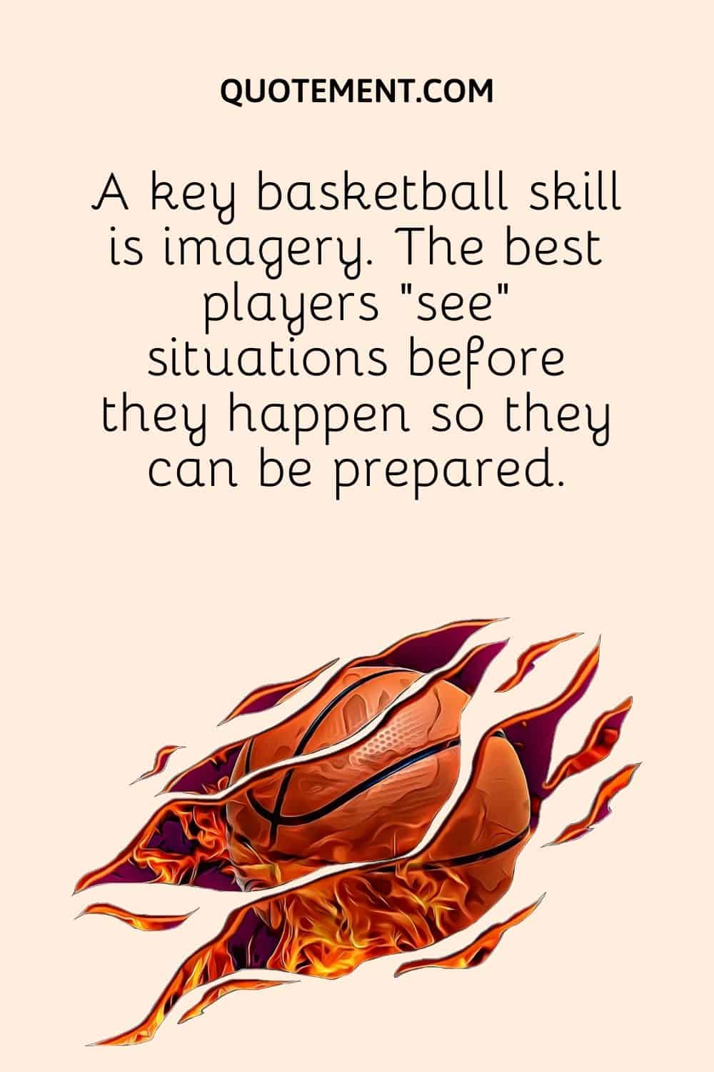 A key basketball skill is imagery