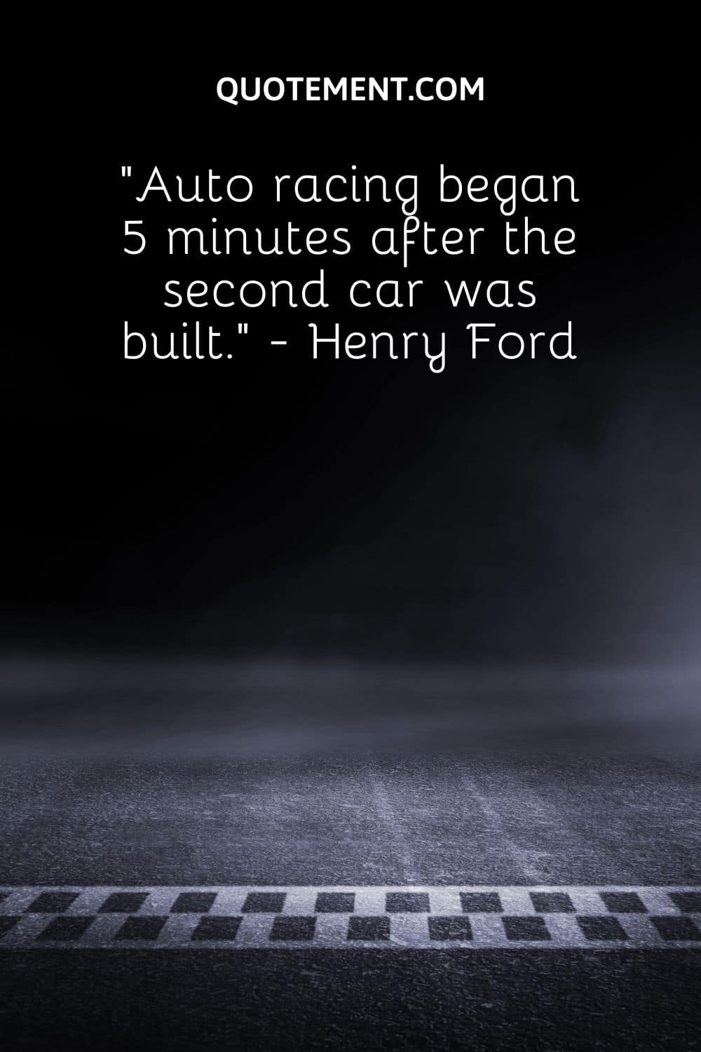 Auto racing began 5 minutes after the second car was built