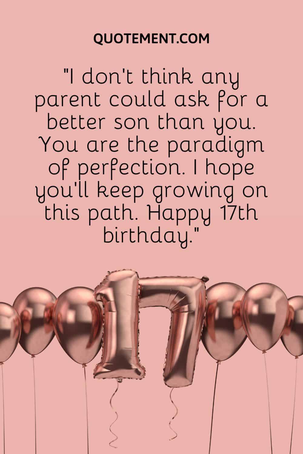 17th Birthday Wishes For Son