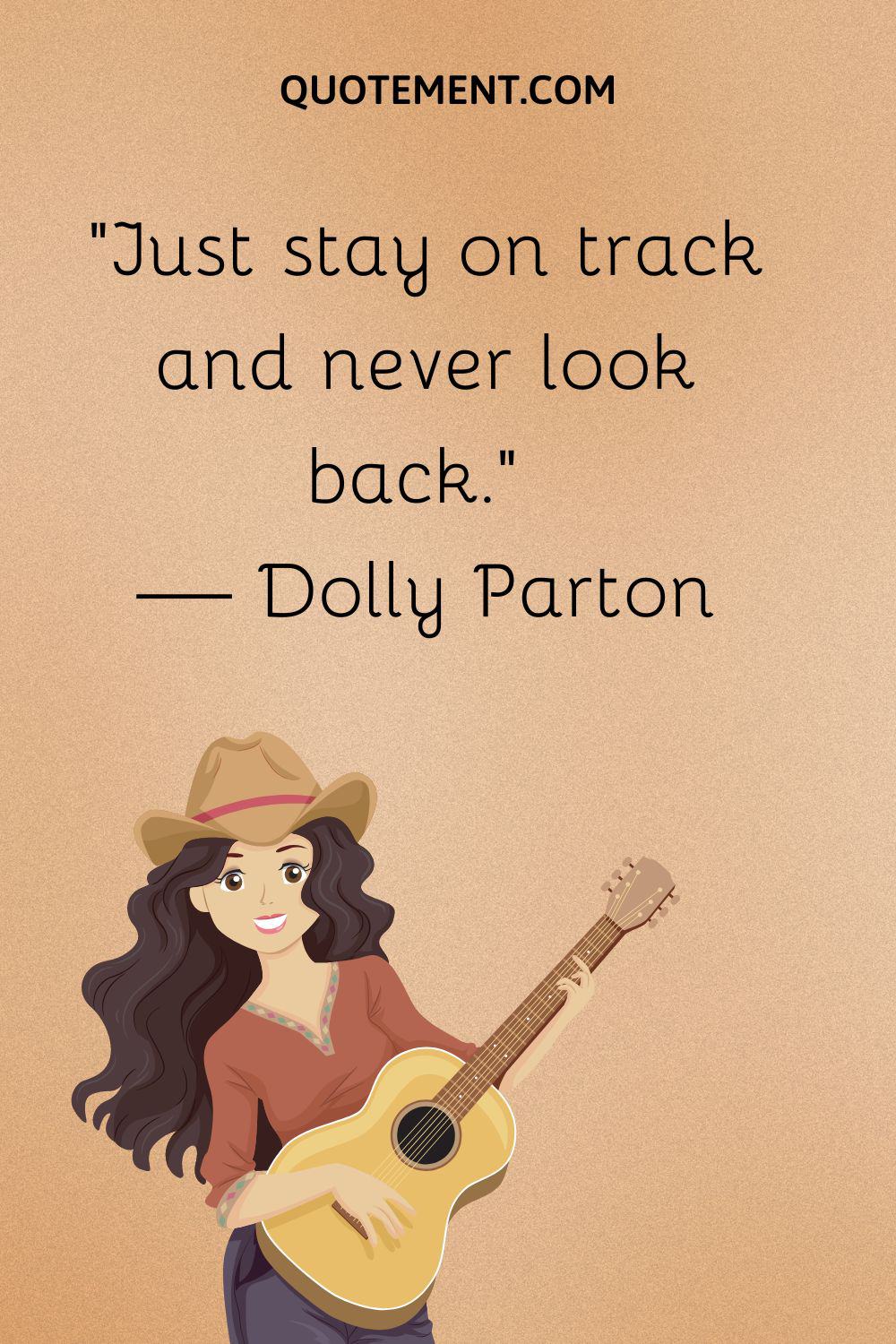 Just stay on track and never look back