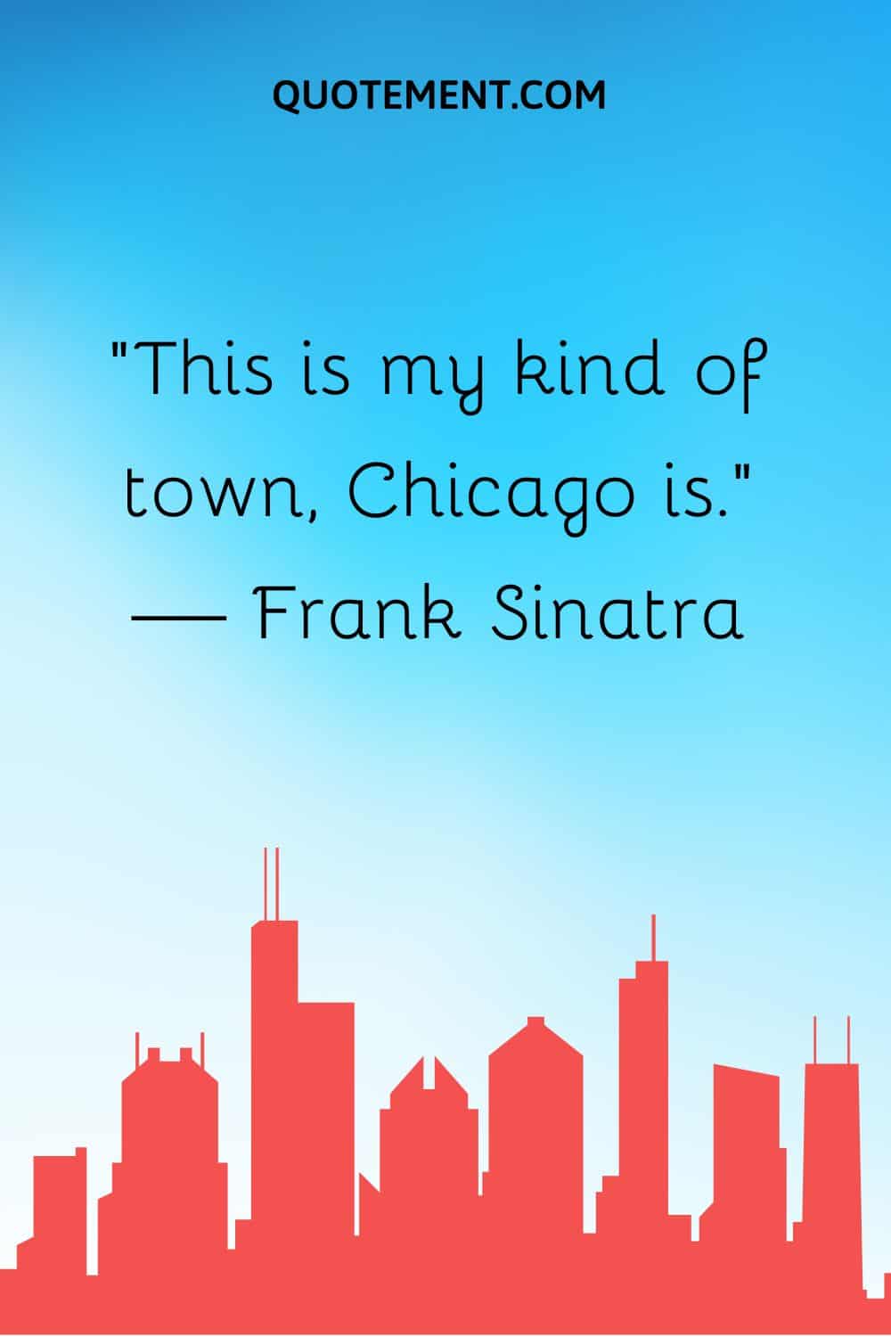 “This is my kind of town, Chicago is.” — Frank Sinatra
