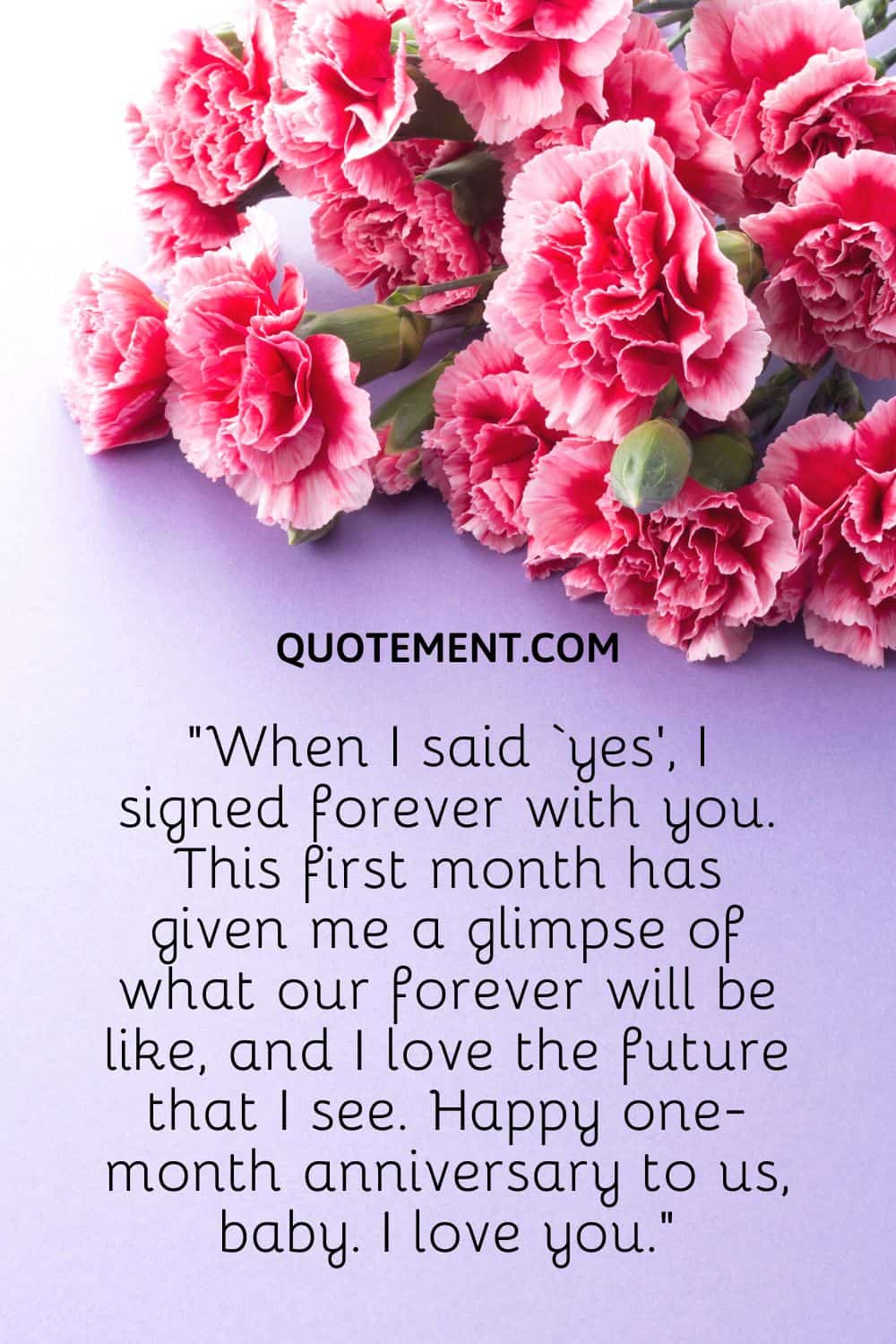 When I said ‘yes’, I signed forever with you