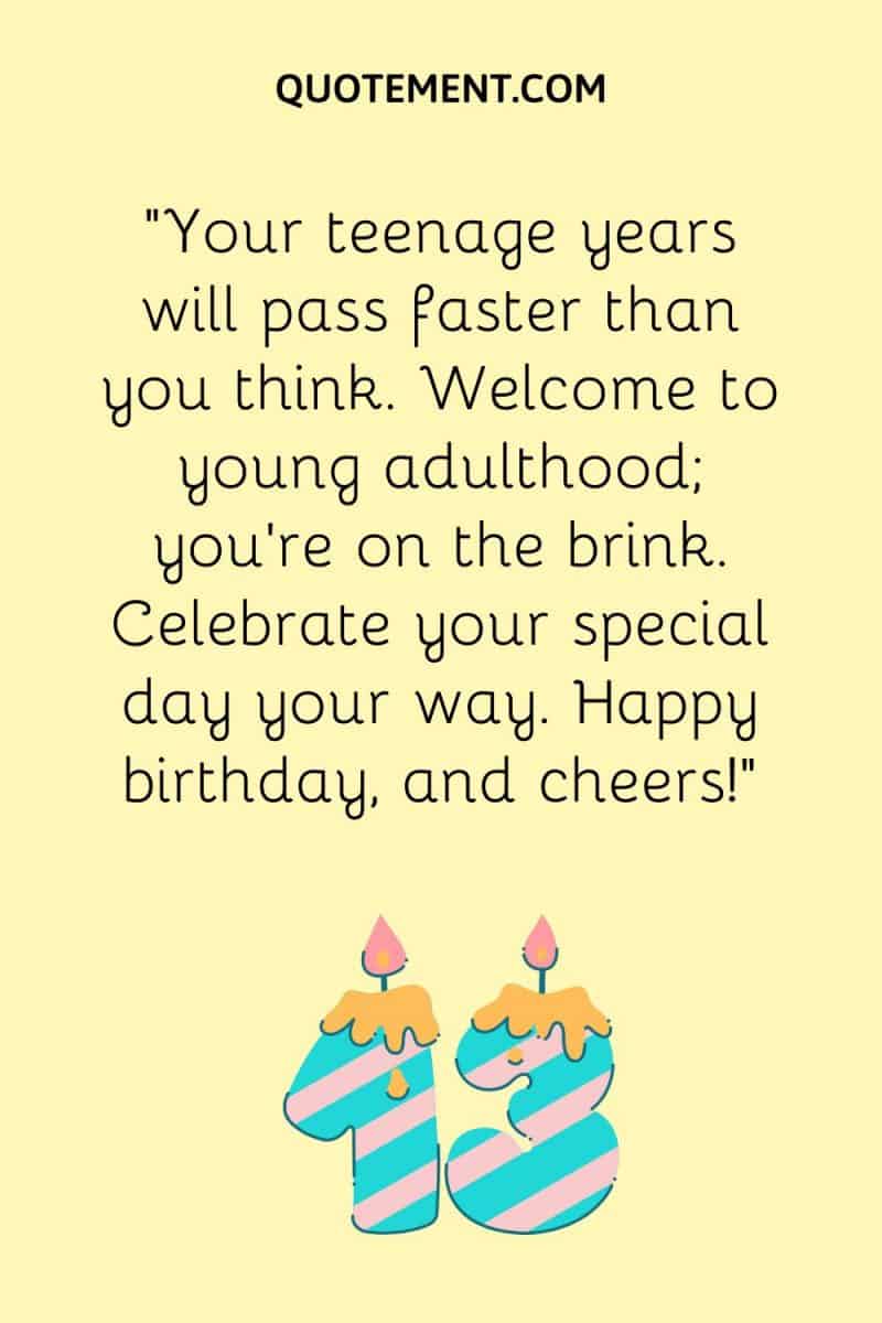 50 Brilliant Happy 13th Birthday Wishes For Teenagers 5955