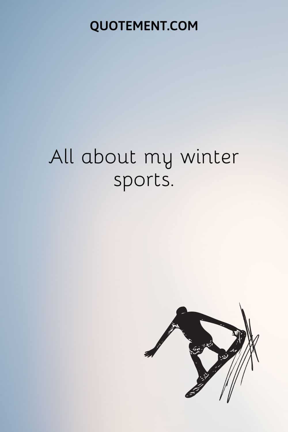 Todo sobre mis deportes de invierno.