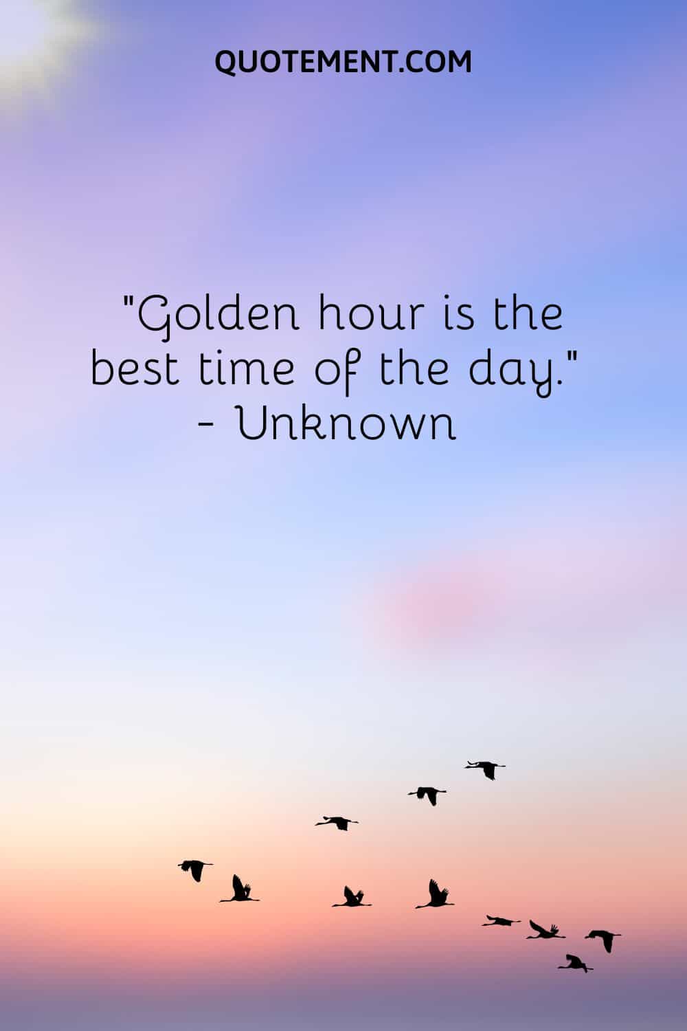 La hora dorada es el mejor momento del día
