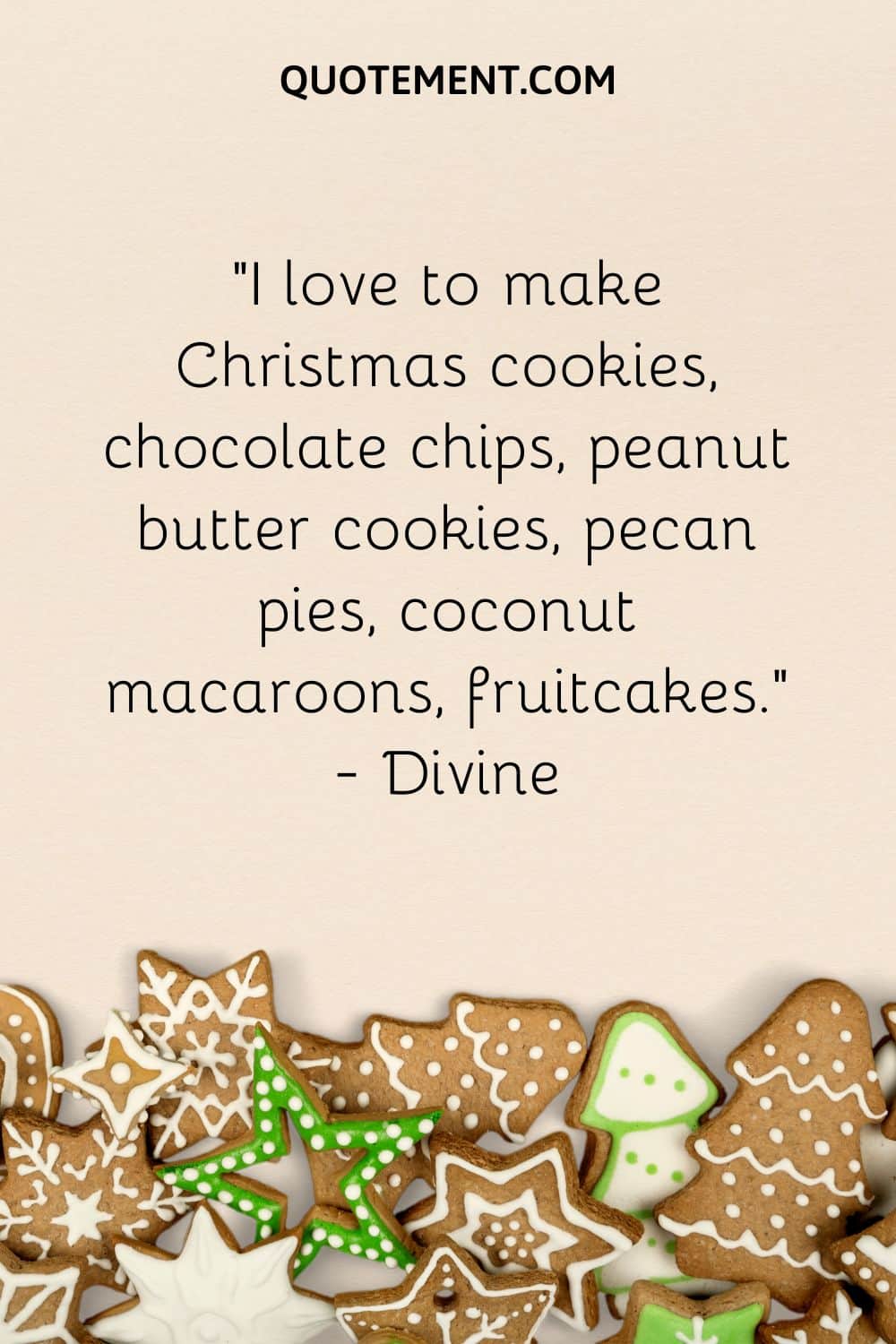 I love to make Christmas cookies