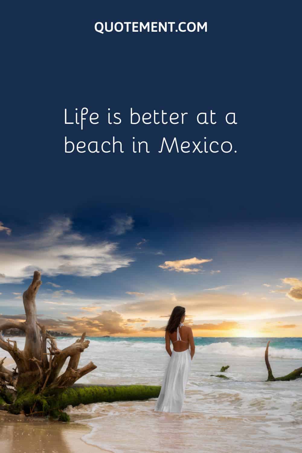 Life is better at a beach in Mexico