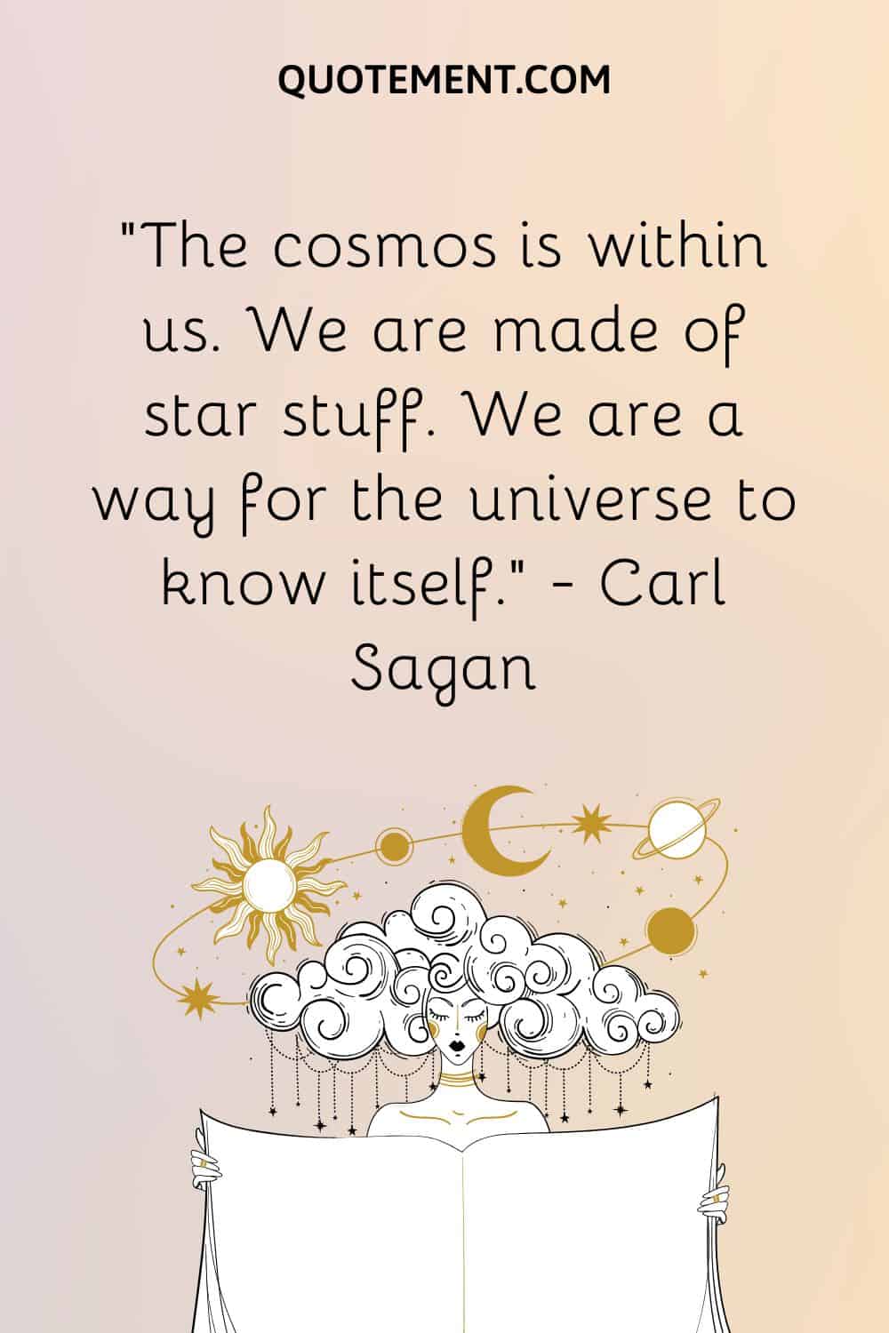 The cosmos is within us