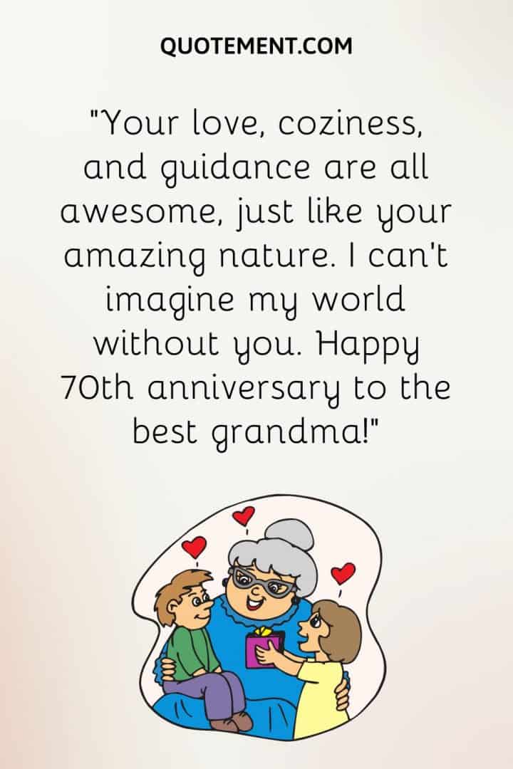 happy birthday message to 70 years grandma