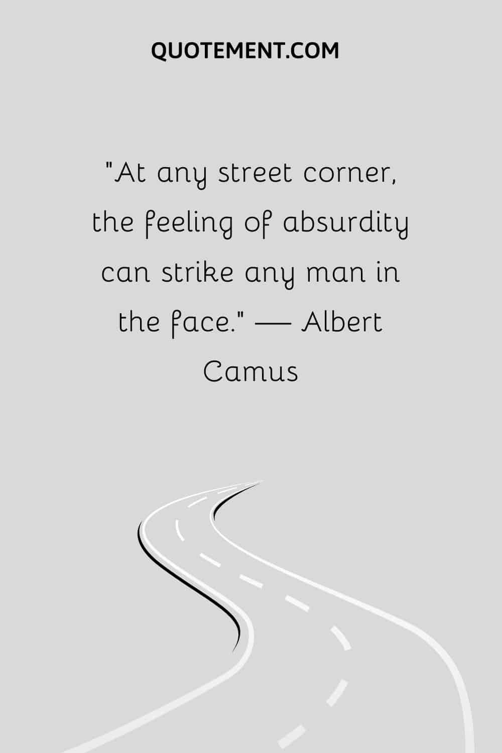 curvy road illustration representing street quote
