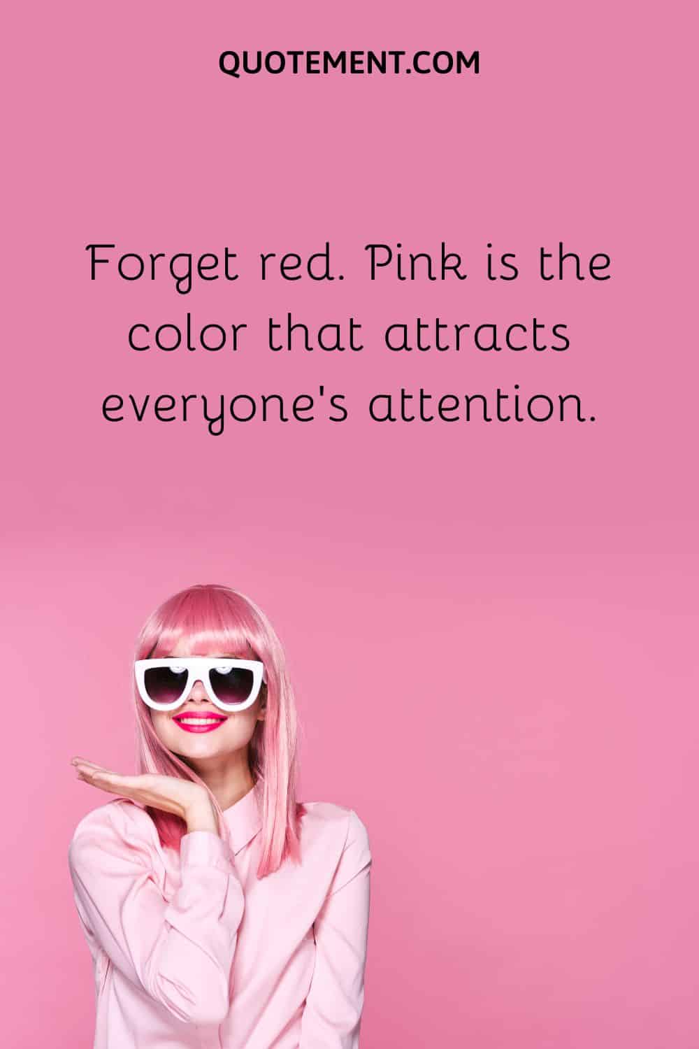 smiling girl representing pink color caption for instagram
