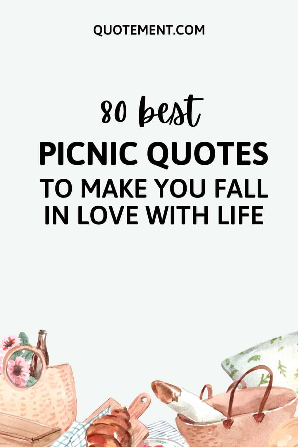 80 mejores frases de picnic para enamorarte de la vida