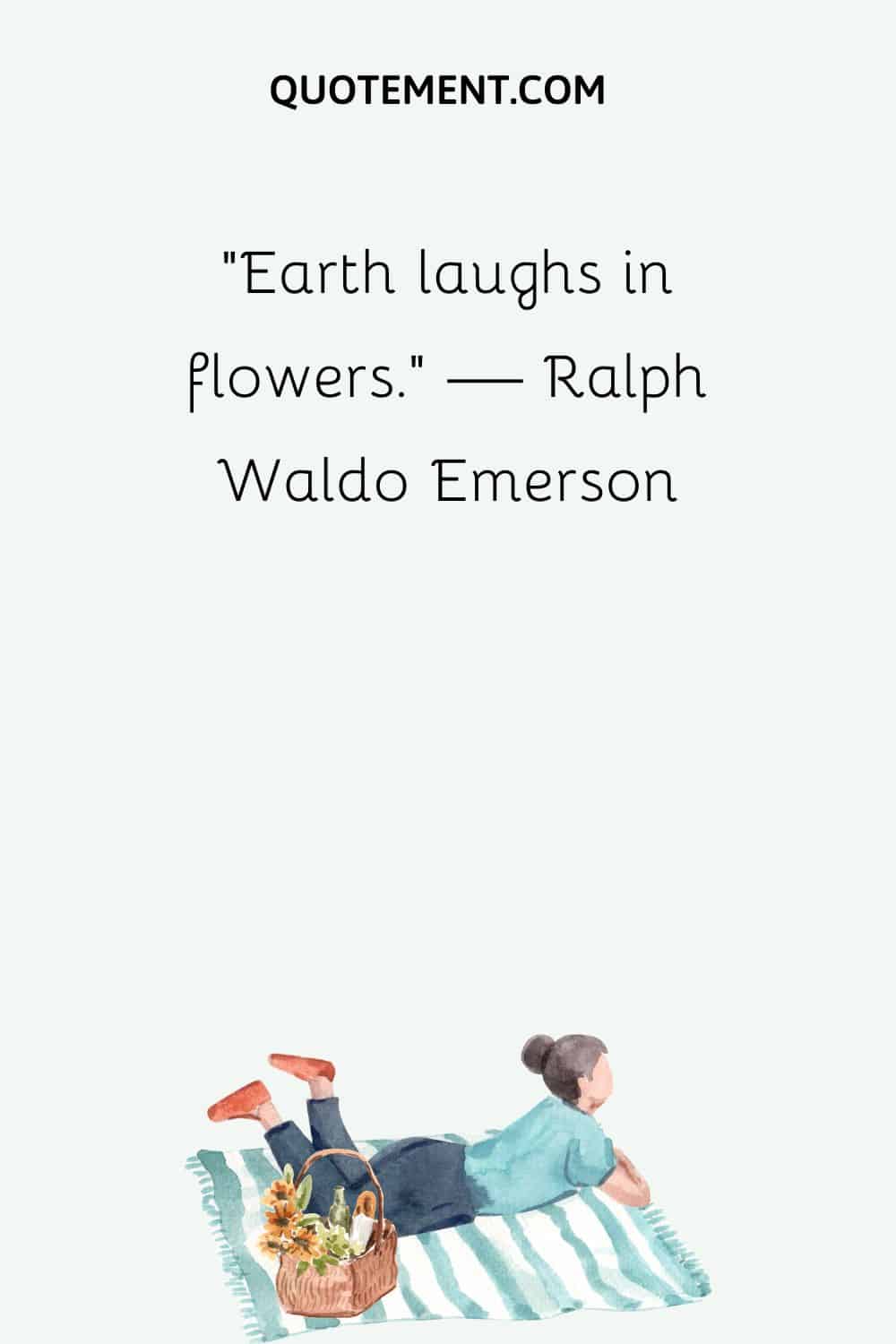 La tierra ríe en las flores