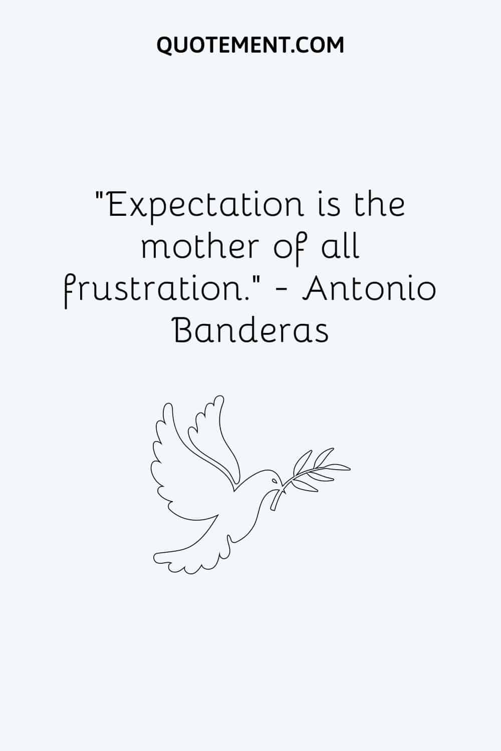Expectation is the mother of all frustration