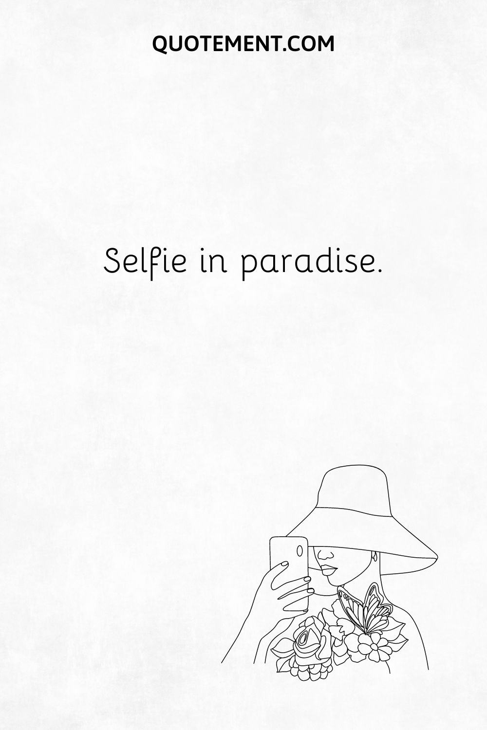 Illustration representing an Ig caption and selfie-taking.