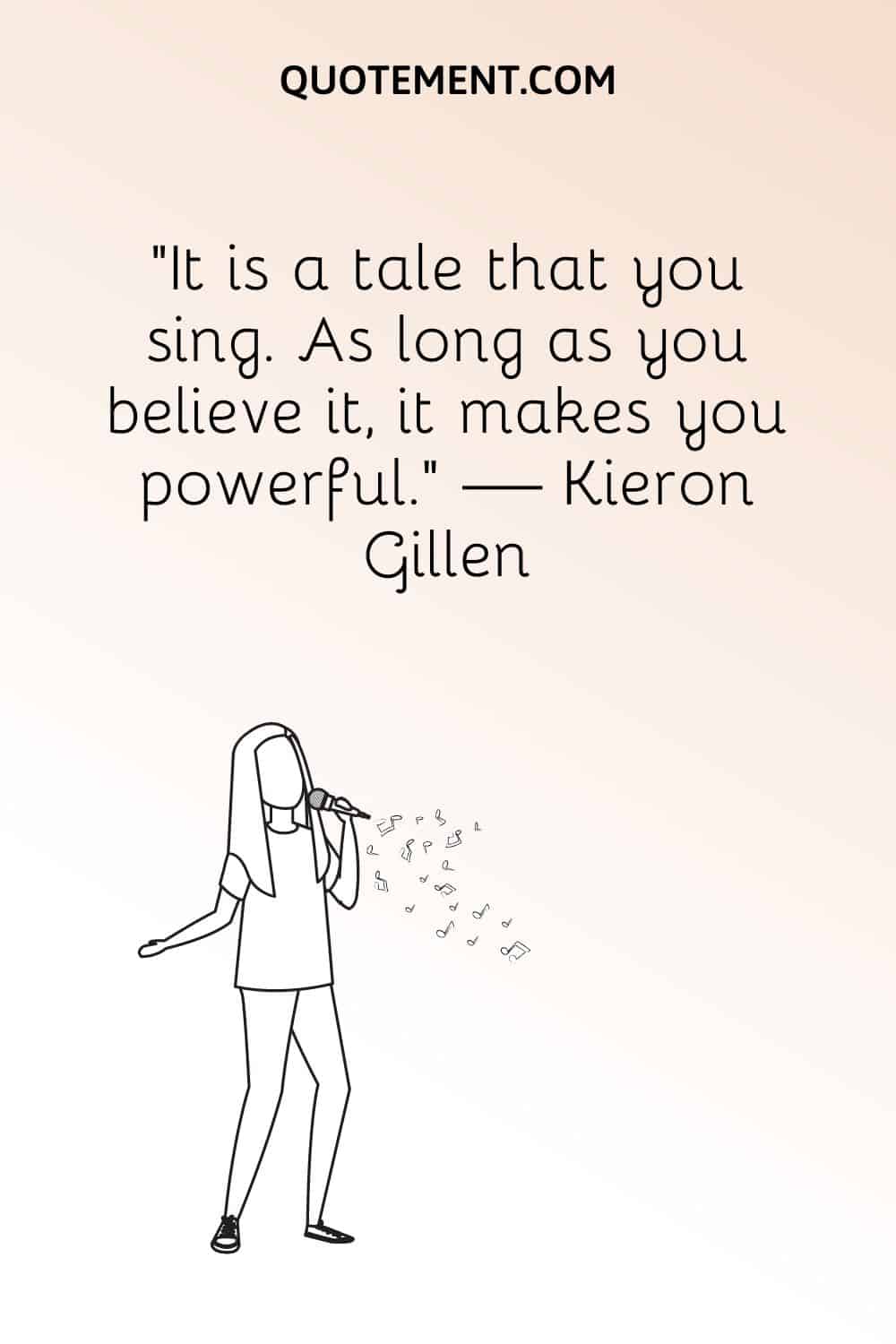 "Es un cuento que cantas. Mientras te lo creas, te hace poderoso". - Kieron Gillen