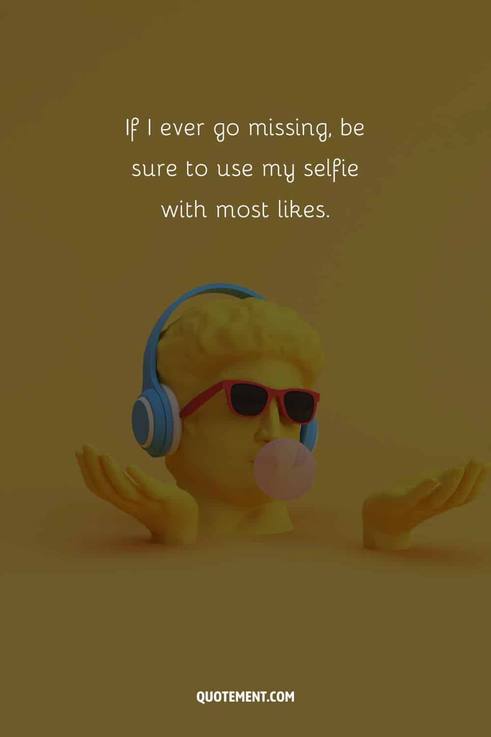 Short and funny caption for Ig represented by an illustration of a man wearing sunglasses and headphones
