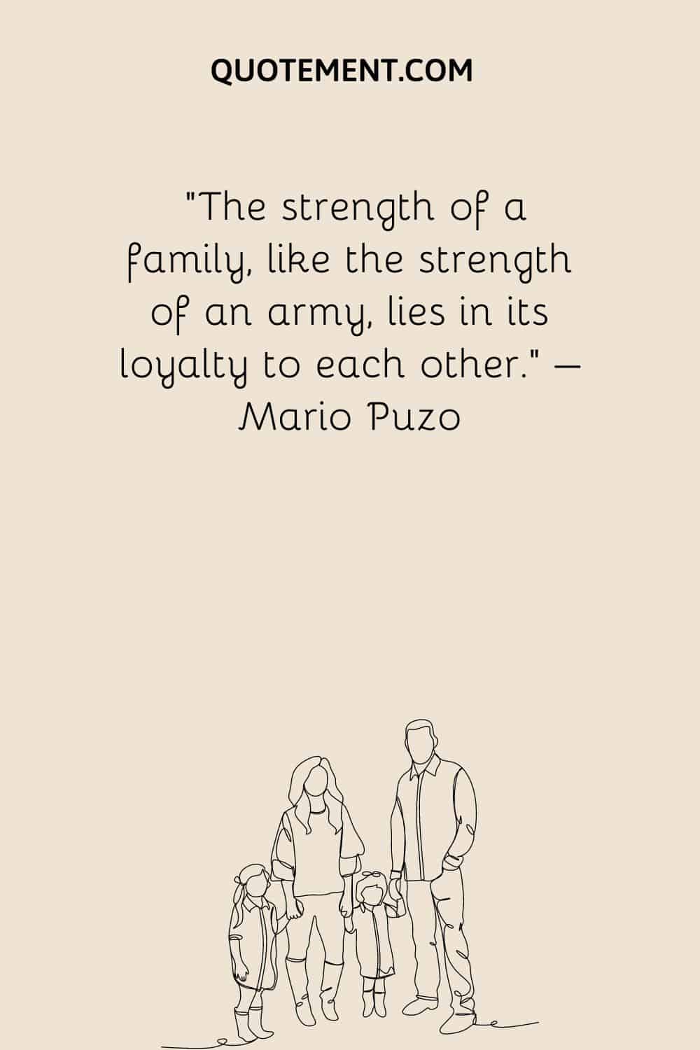 La fuerza de una familia, como la fuerza de un ejército