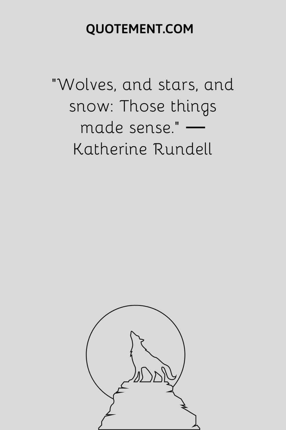 Wolves, and stars, and snow