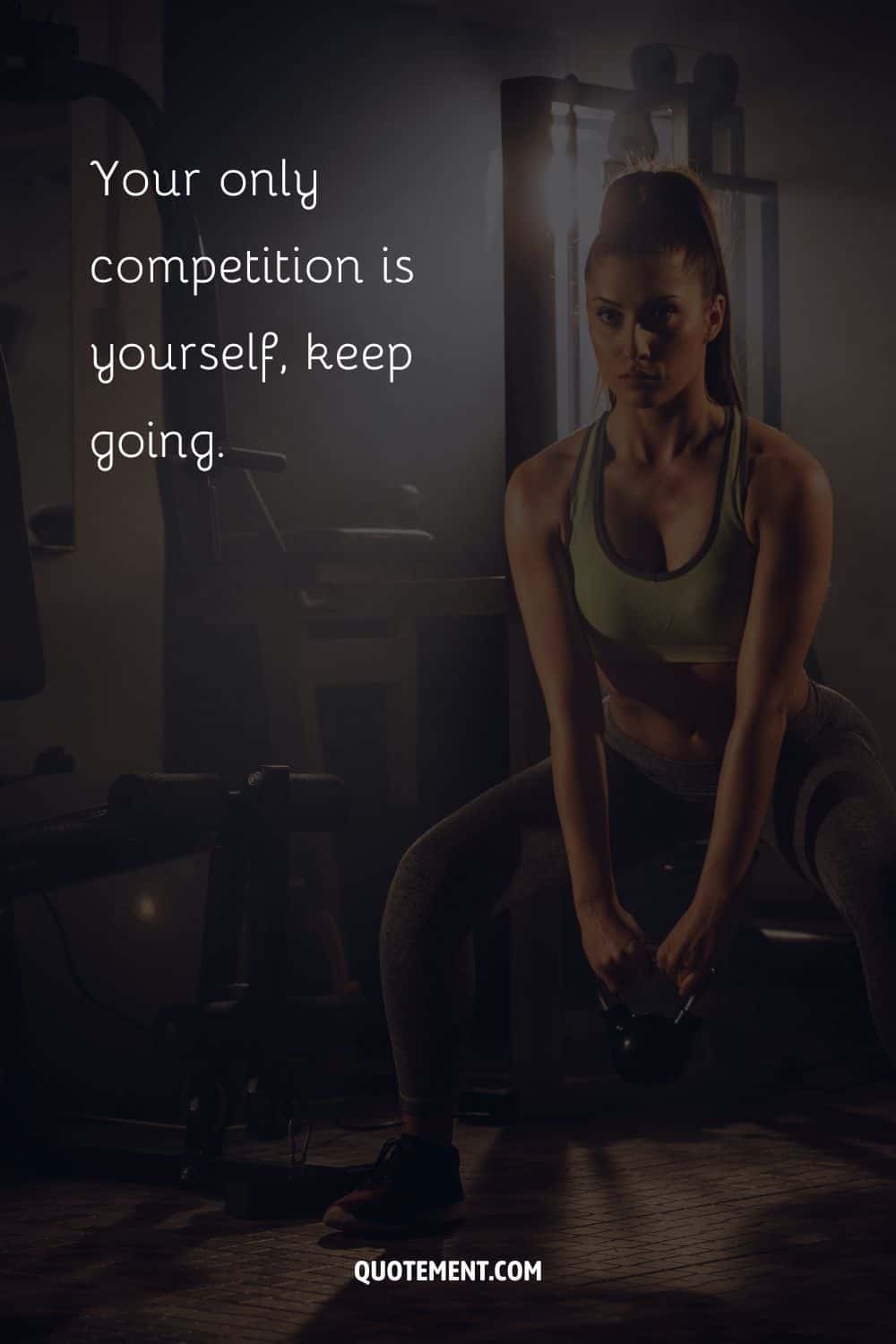 Your only competition is yourself, keep going