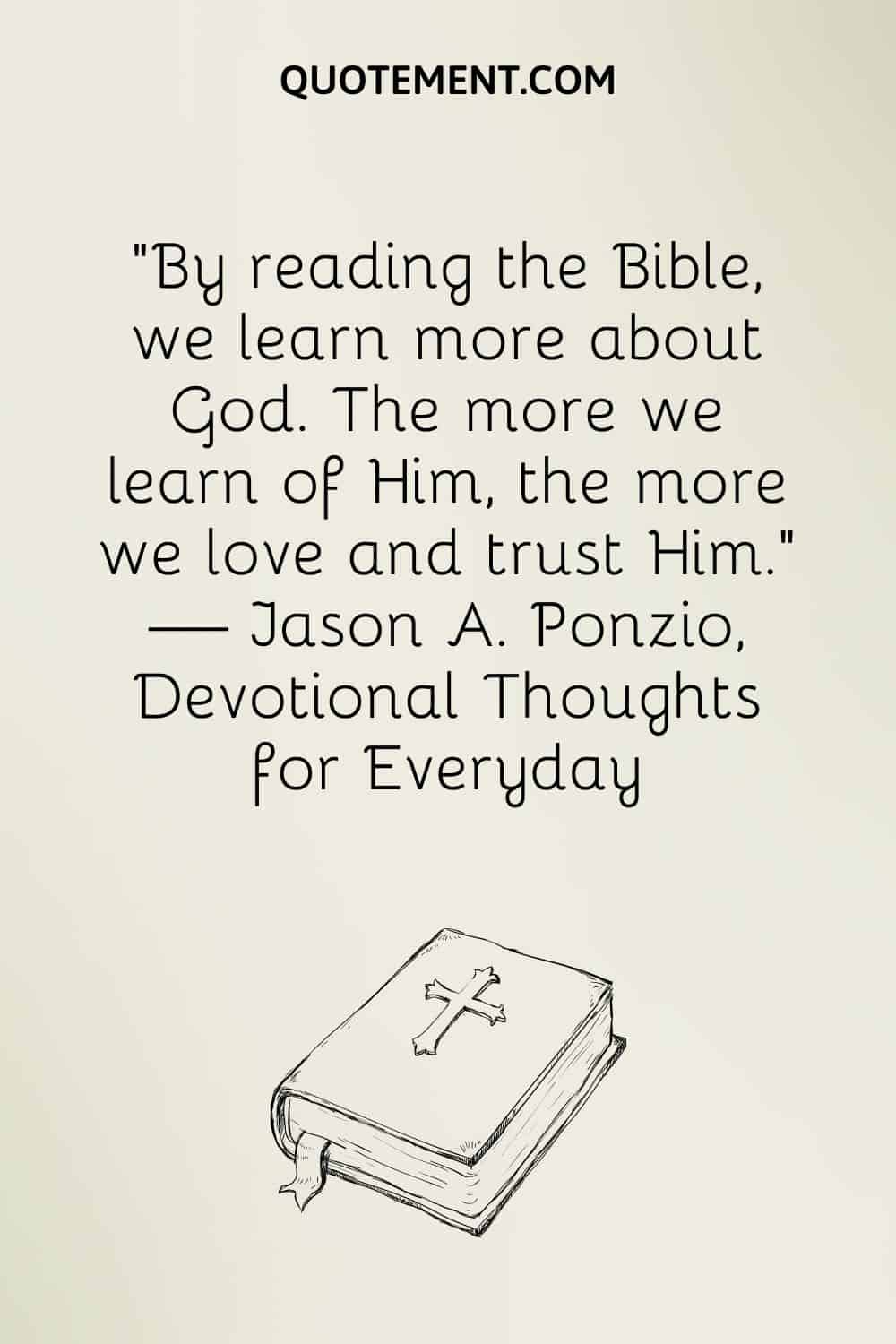 bible illustration representing trusting god quote
