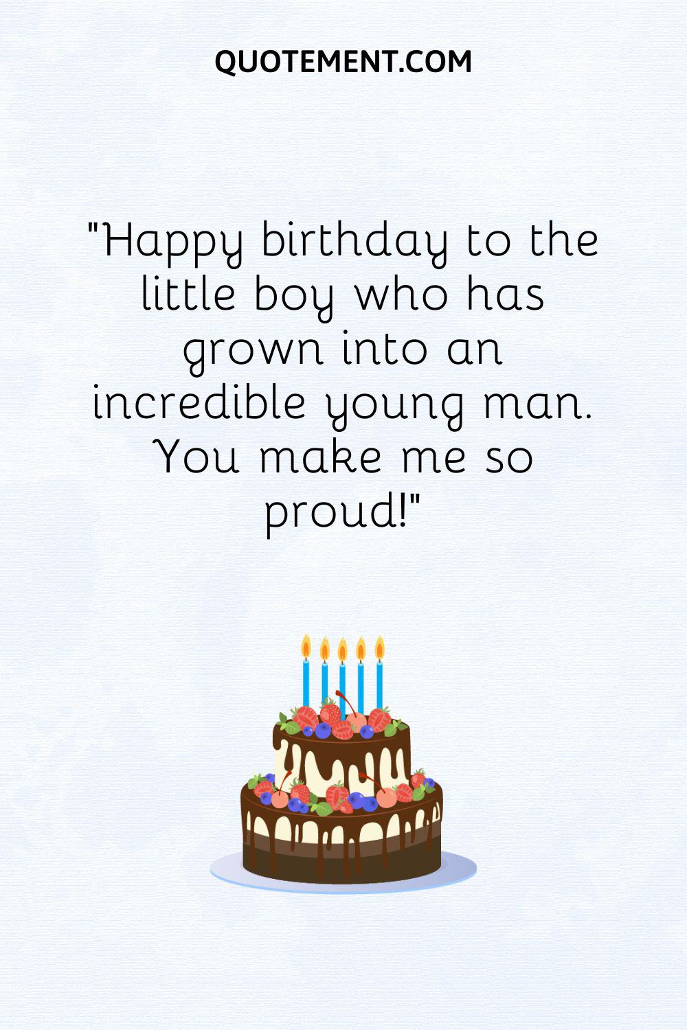Birthday msg for a son