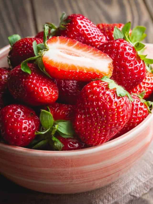 strawberries in a bowl