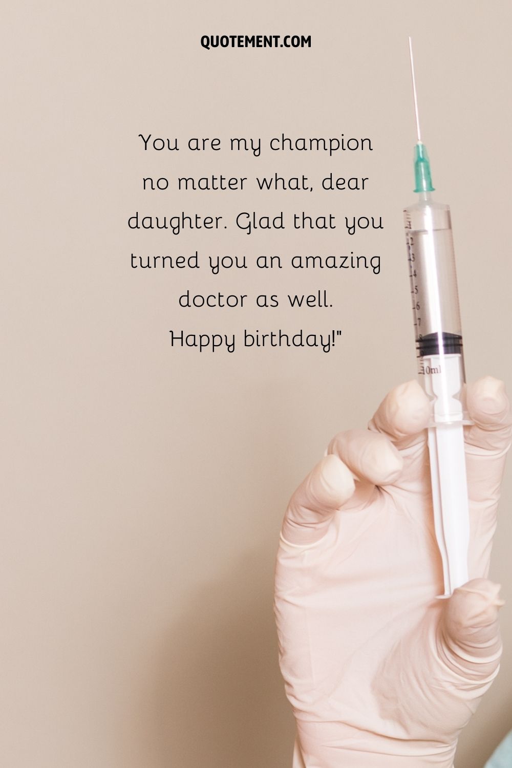querido doctor hija representando cumpleaños mensaje doctor