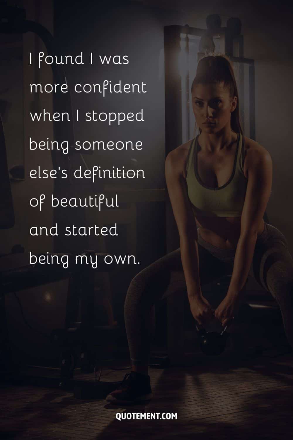 exercising girl image representing motivational fitness quote