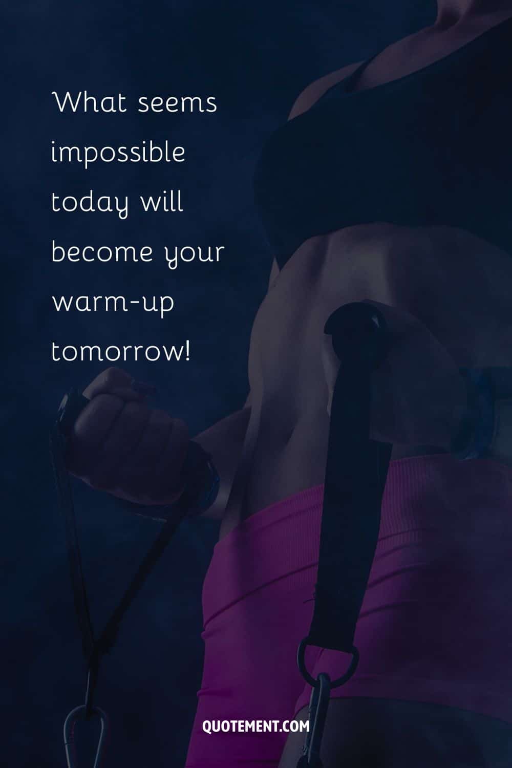 girl working out image representing workout quote on energizing