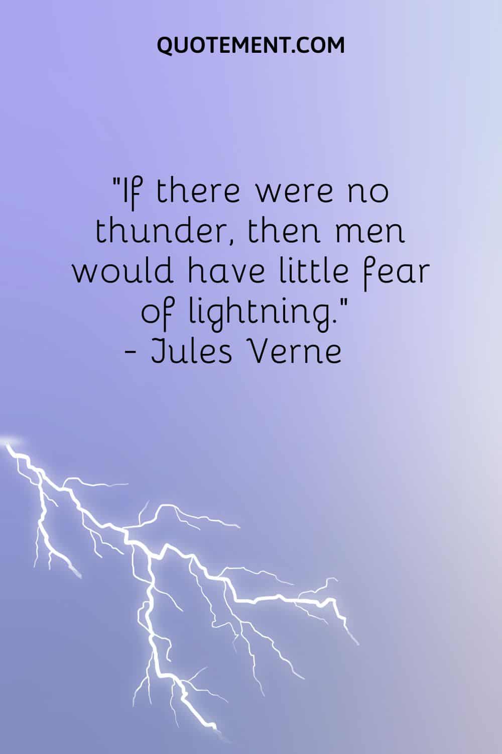 image of lightning representing quote about thunder
