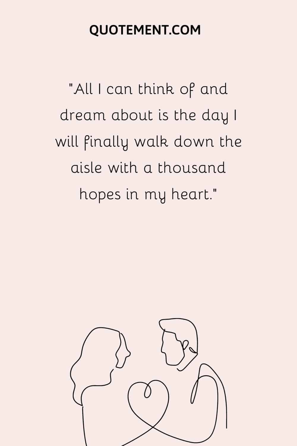 minimalistic illustration of two lovers depicting future husband quote