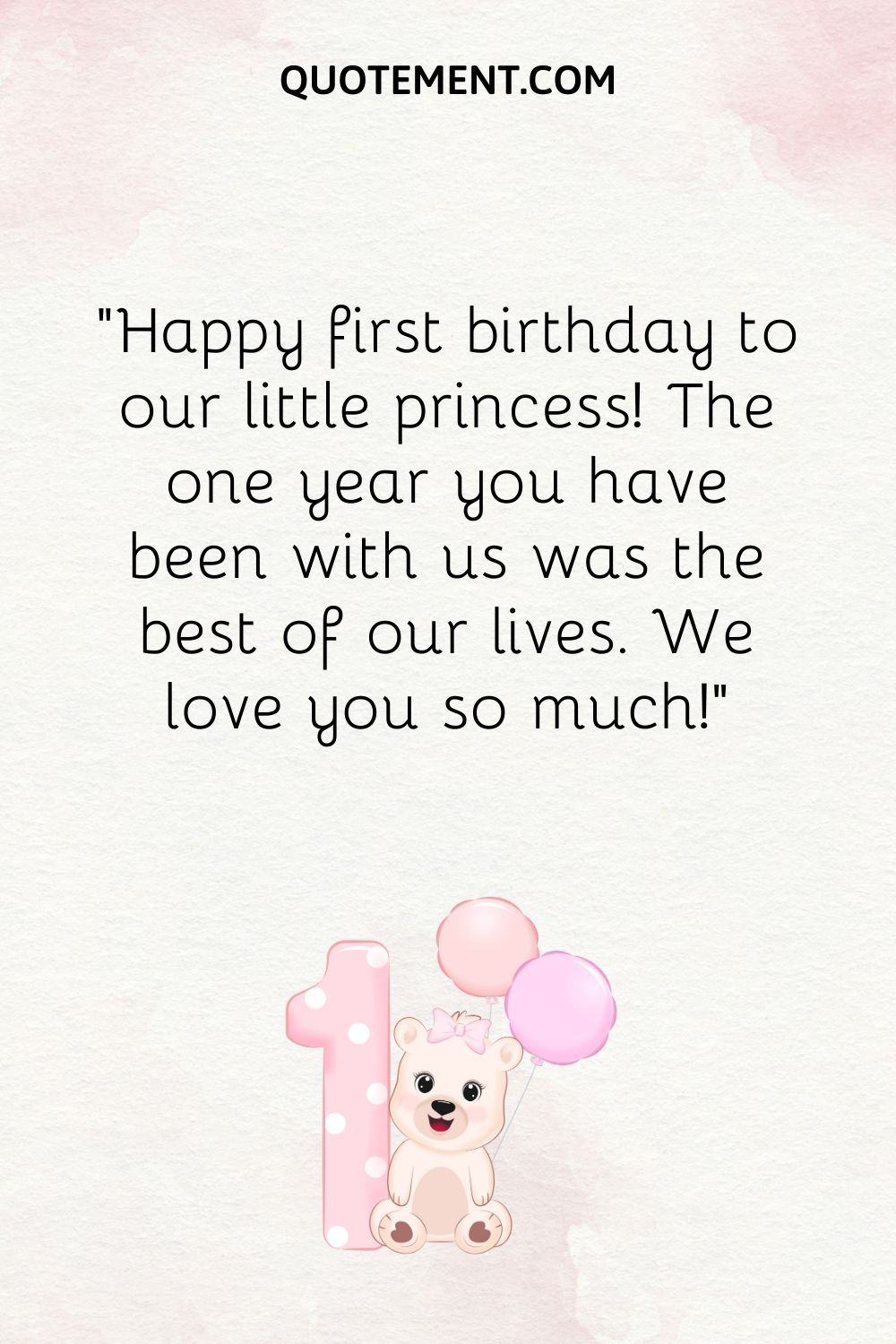 teddy bear image representing happy birthday baby girl wish