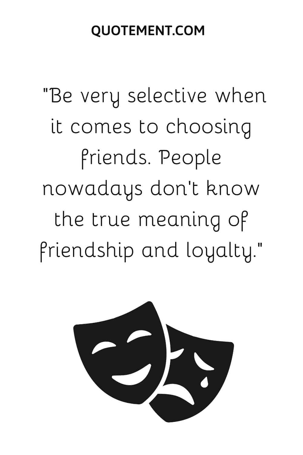 two black masks image representing shady friends quote
