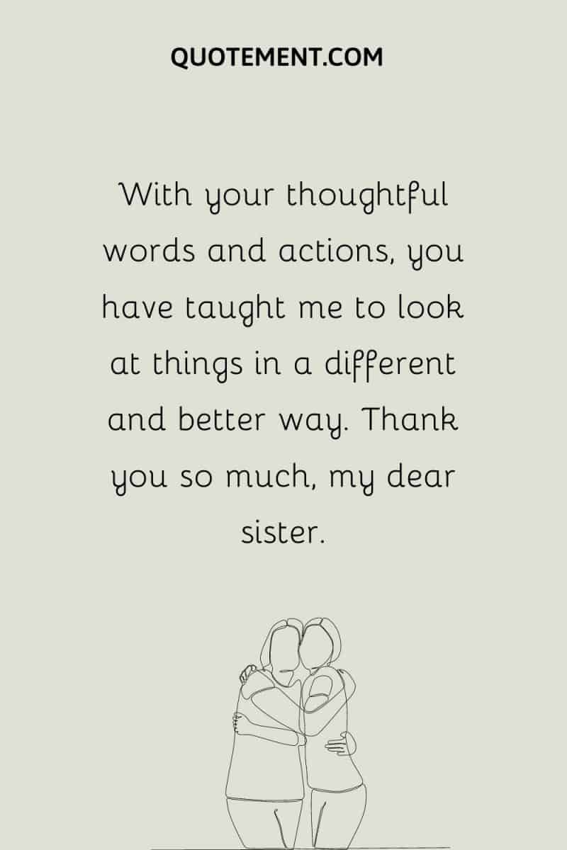 80 Thoughtful Thank You Sister Messages From The Heart