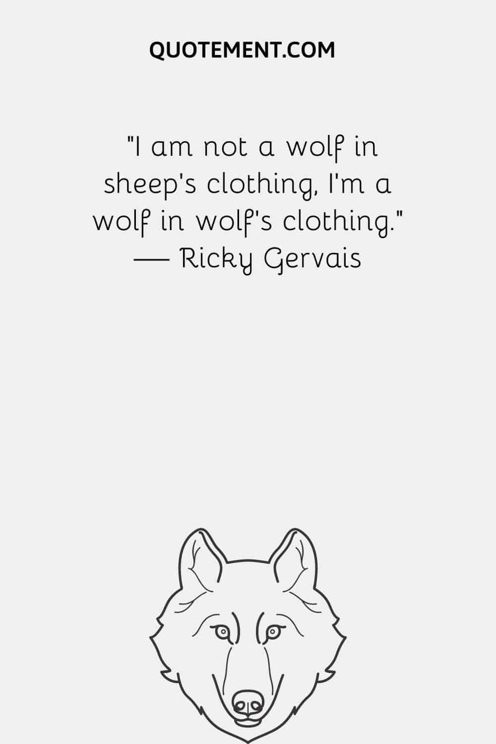 wolf head illustration representing alpha lone wolf quote