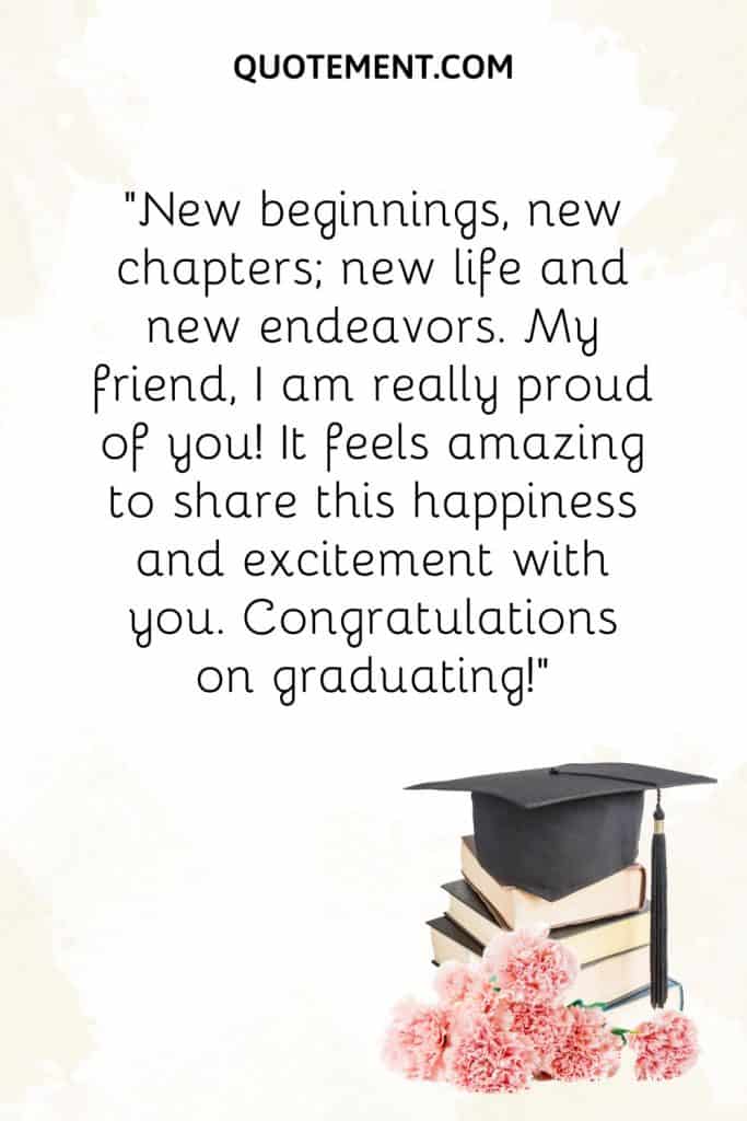 graduation message for friends essay