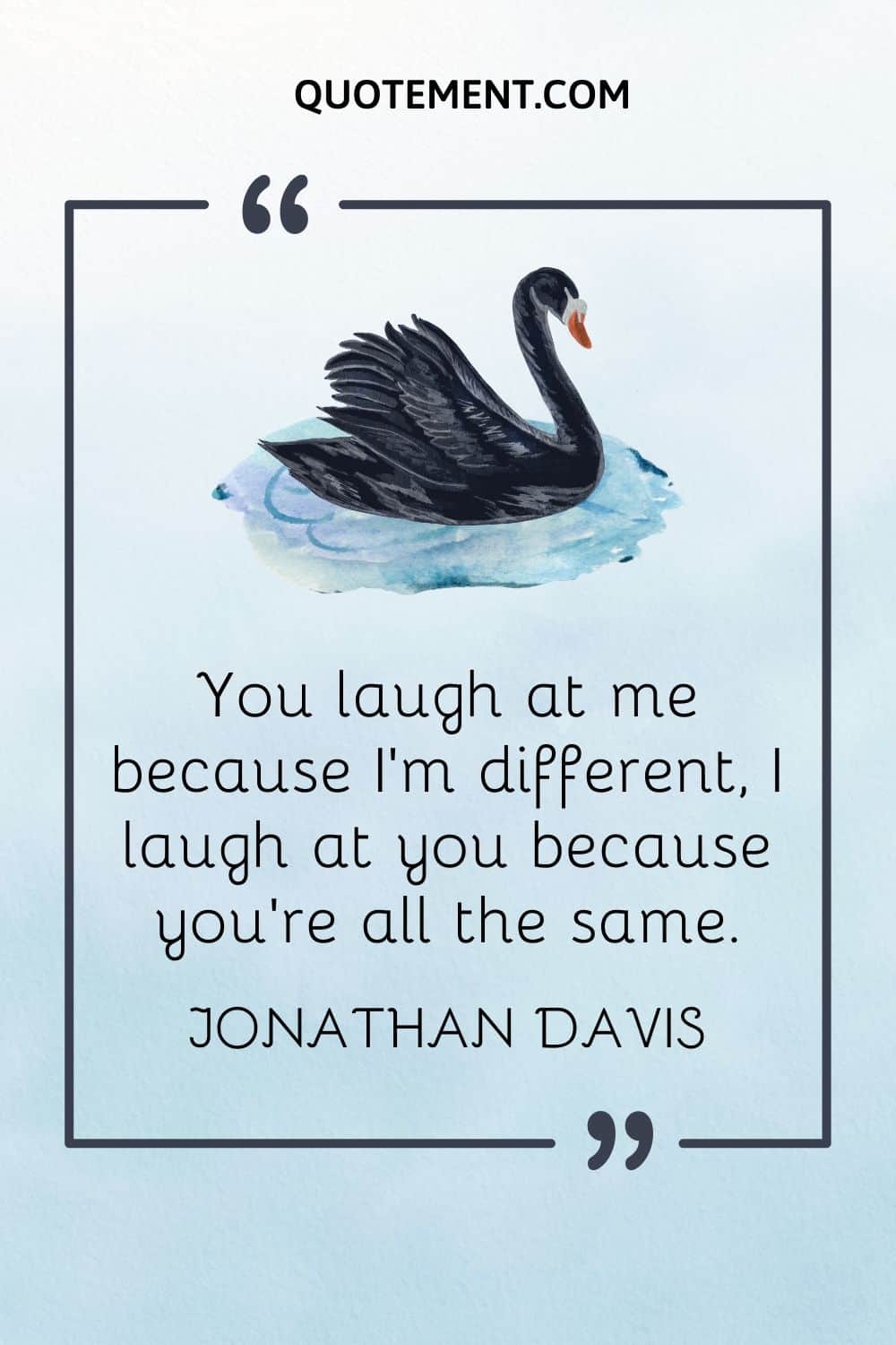 Illustration representing best quote about being different.