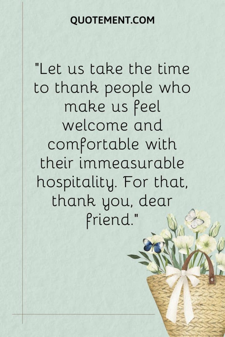 100 Unique Ways To Say Thank You For Your Hospitality