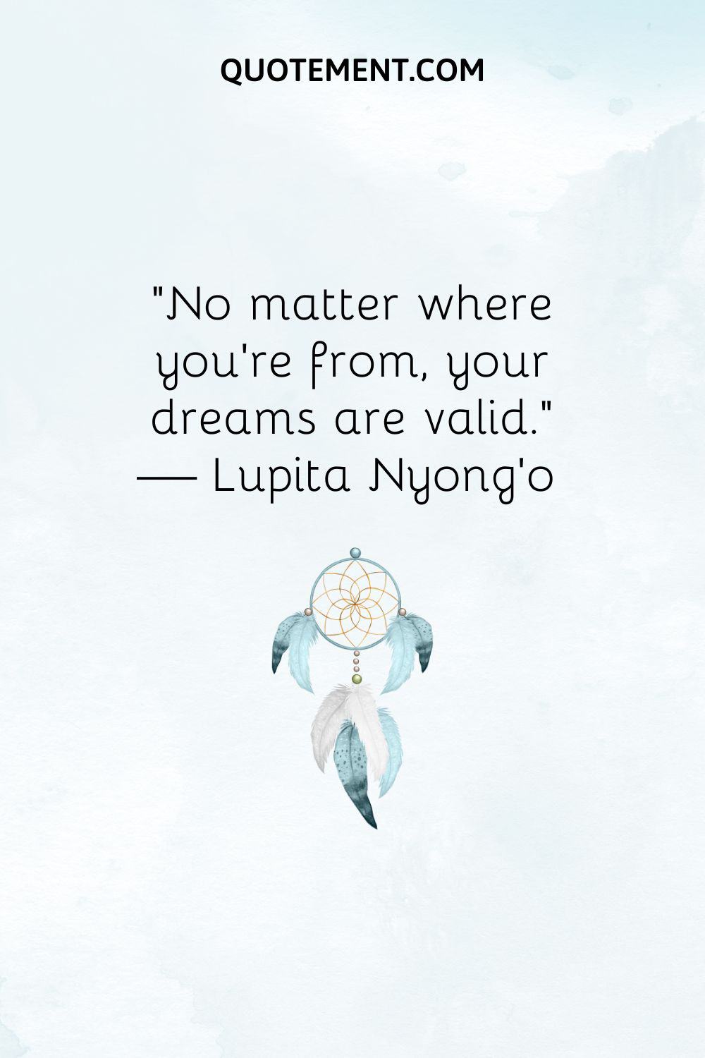 “No matter where you’re from, your dreams are valid.” — Lupita Nyong’o