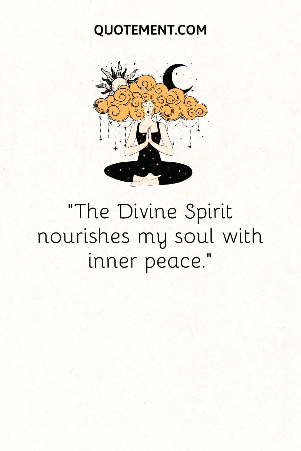 The Divine Spirit nourishes my soul with inner peace