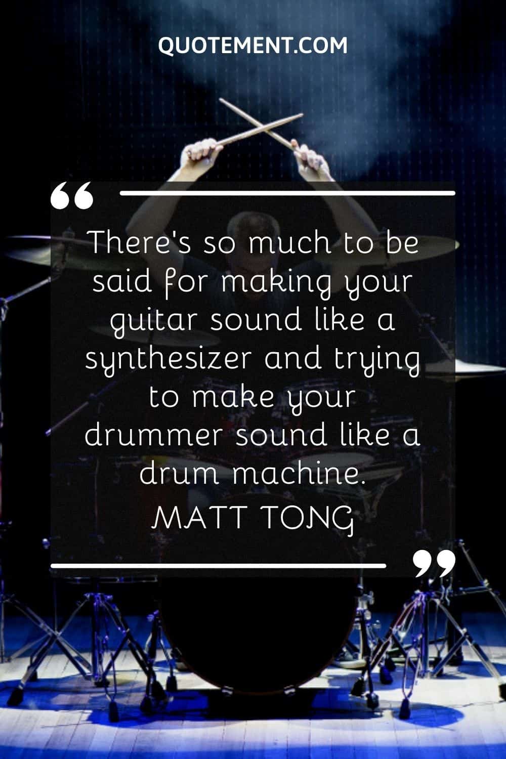 There's so much to be said for making your guitar sound like a synthesizer and trying to make your drummer sound like a drum machine