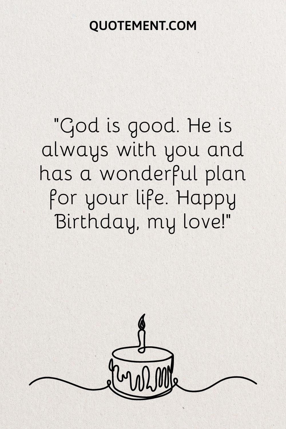 birthday cake illustration representing spiritual birthday wish for my husband