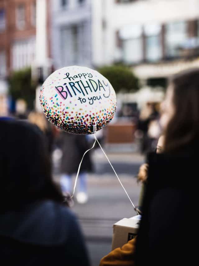 happy birthday balloon for a 8th year old