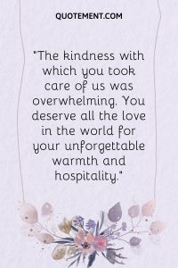 100 Unique Ways To Say Thank You For Your Hospitality