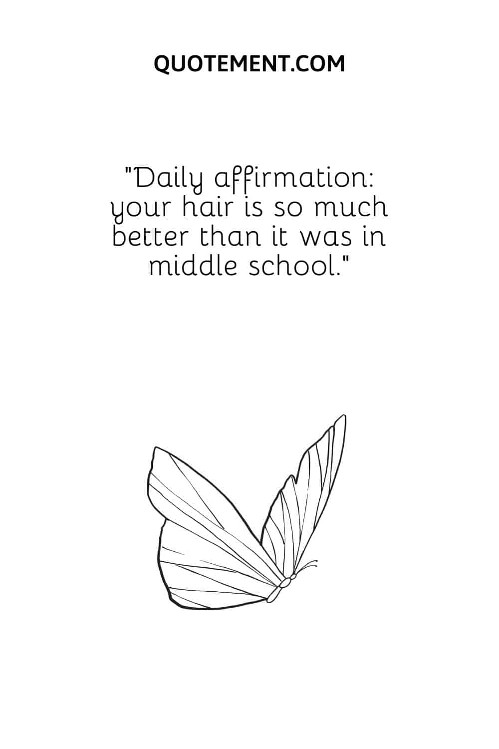 illustration of a butterfly representing fun positive affirmation